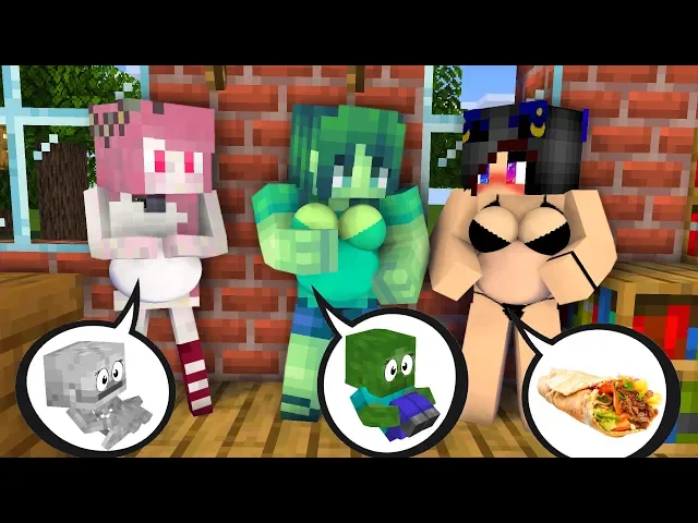 monster school : all mobs got new kids children challenge - minecraft animation